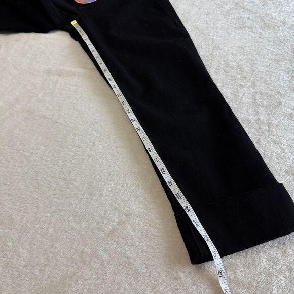 NEW Fade to Blue Denim Jeans Womens Size 10 Black Cuffed Ultimate Stretch Casual - Picture 7 of 13